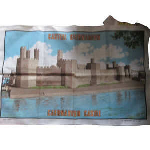 Castell Caernarfon Castle 100% Cotton Kitchen Towel